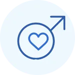 Icon representing Men’s Health services provided by Internal Medicine & Family Physicians in Omaha, helping families with trusted local care.