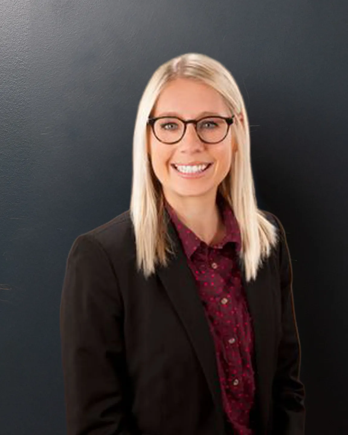 Portrait of Brooke Dorwart, Physician Assistant, smiling against white background at Internal Medicine Physicians of Omaha