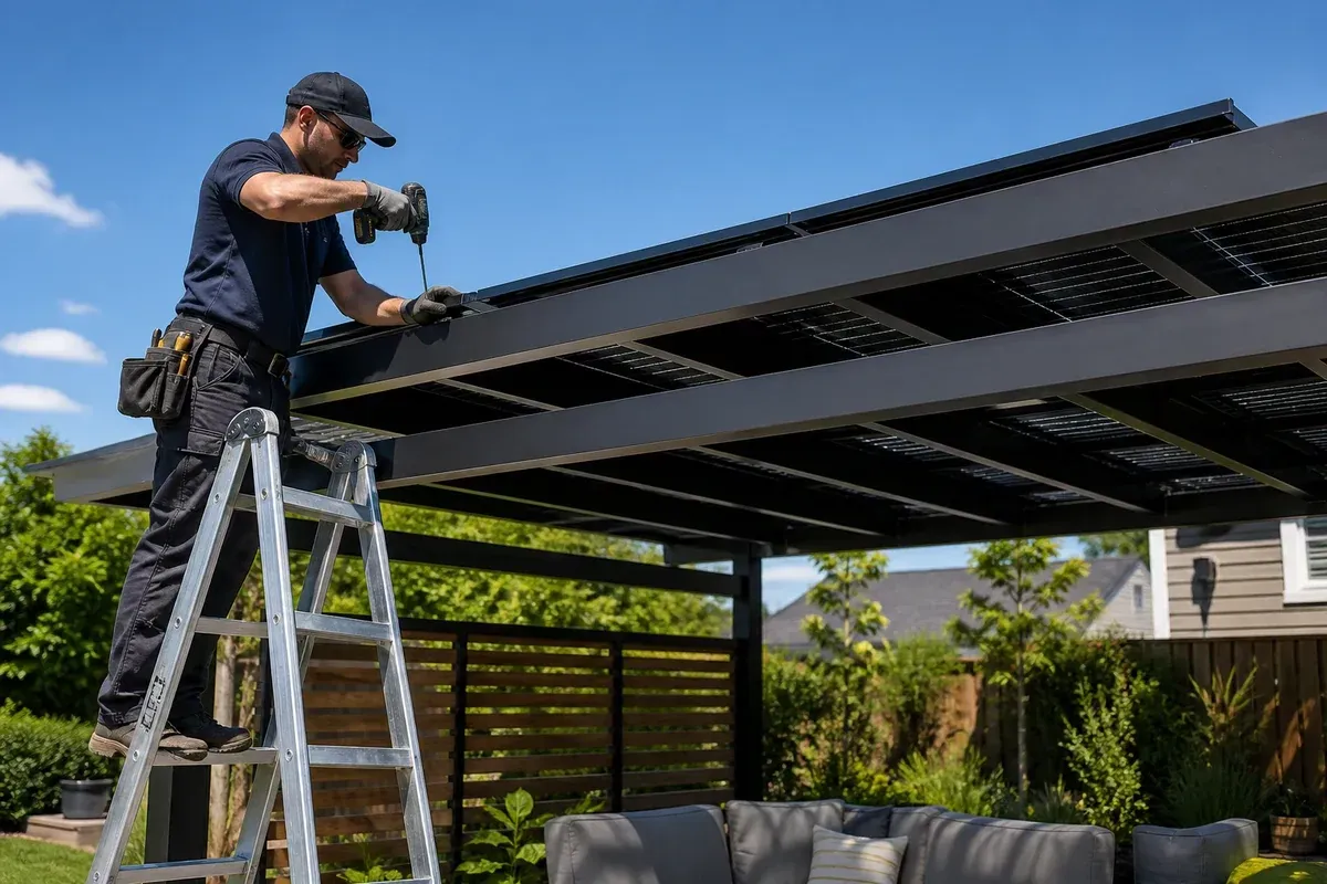 Commack Solar Pergola