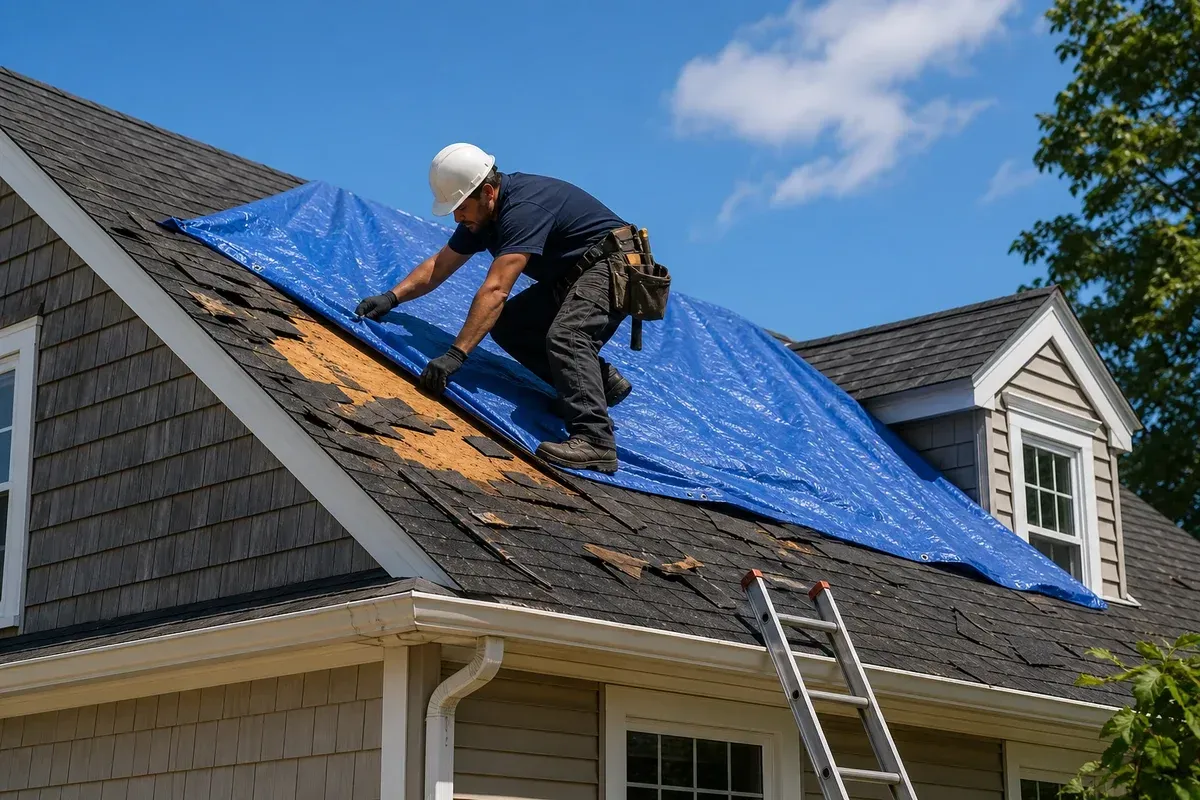 Commack Storm Damage Roof Repair