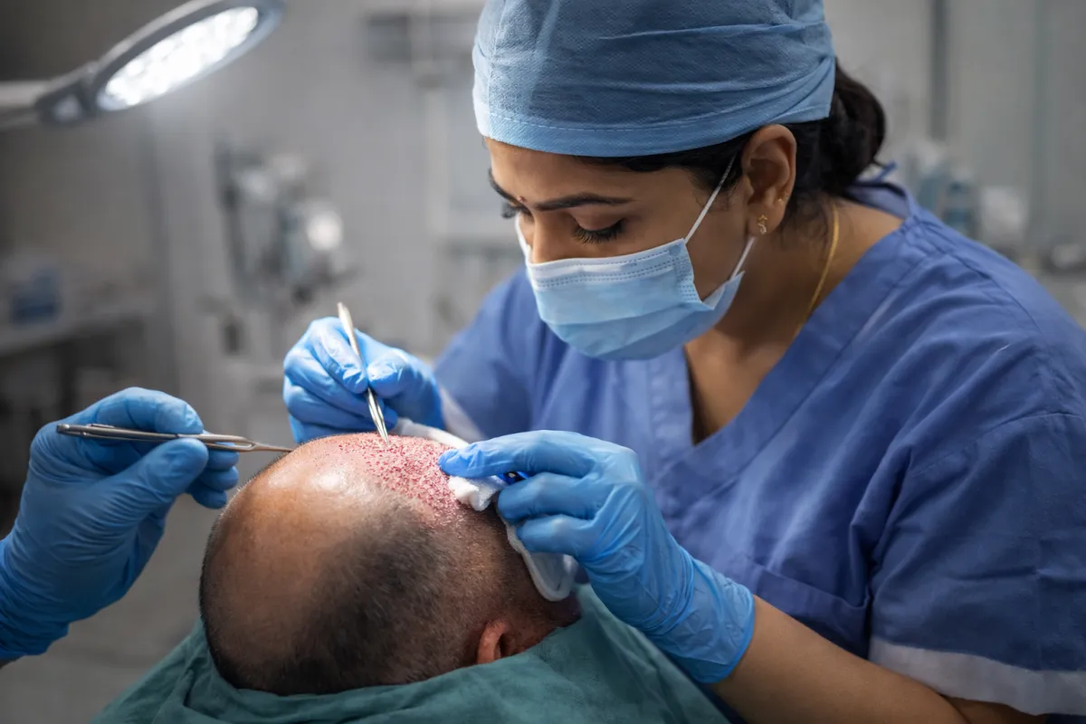 male hair transplant surgery using FUE technique for natural results at iGraft hair clinic