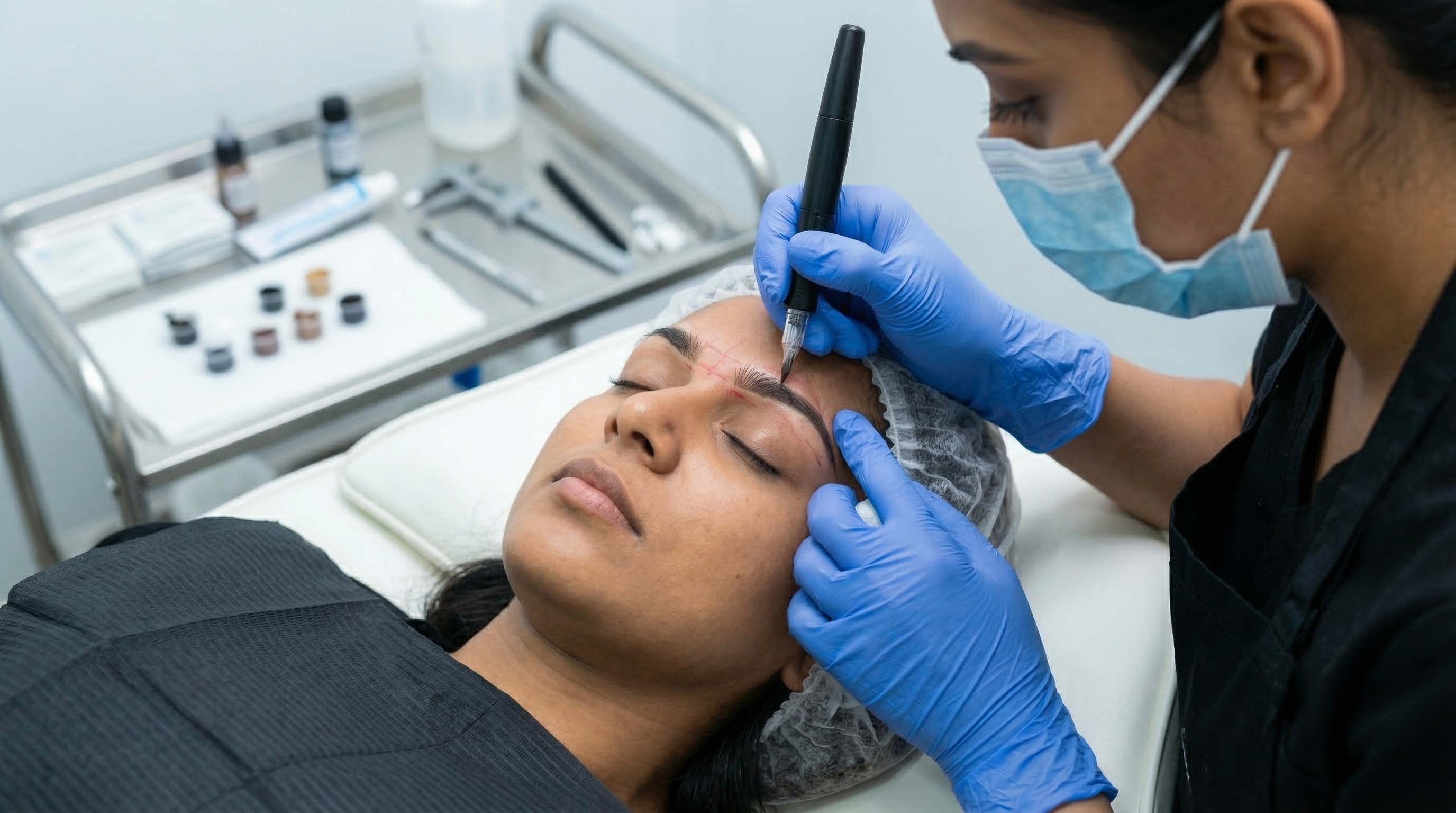 Eyebrow reconstruction before and after results at iGraft Global Hair Services India