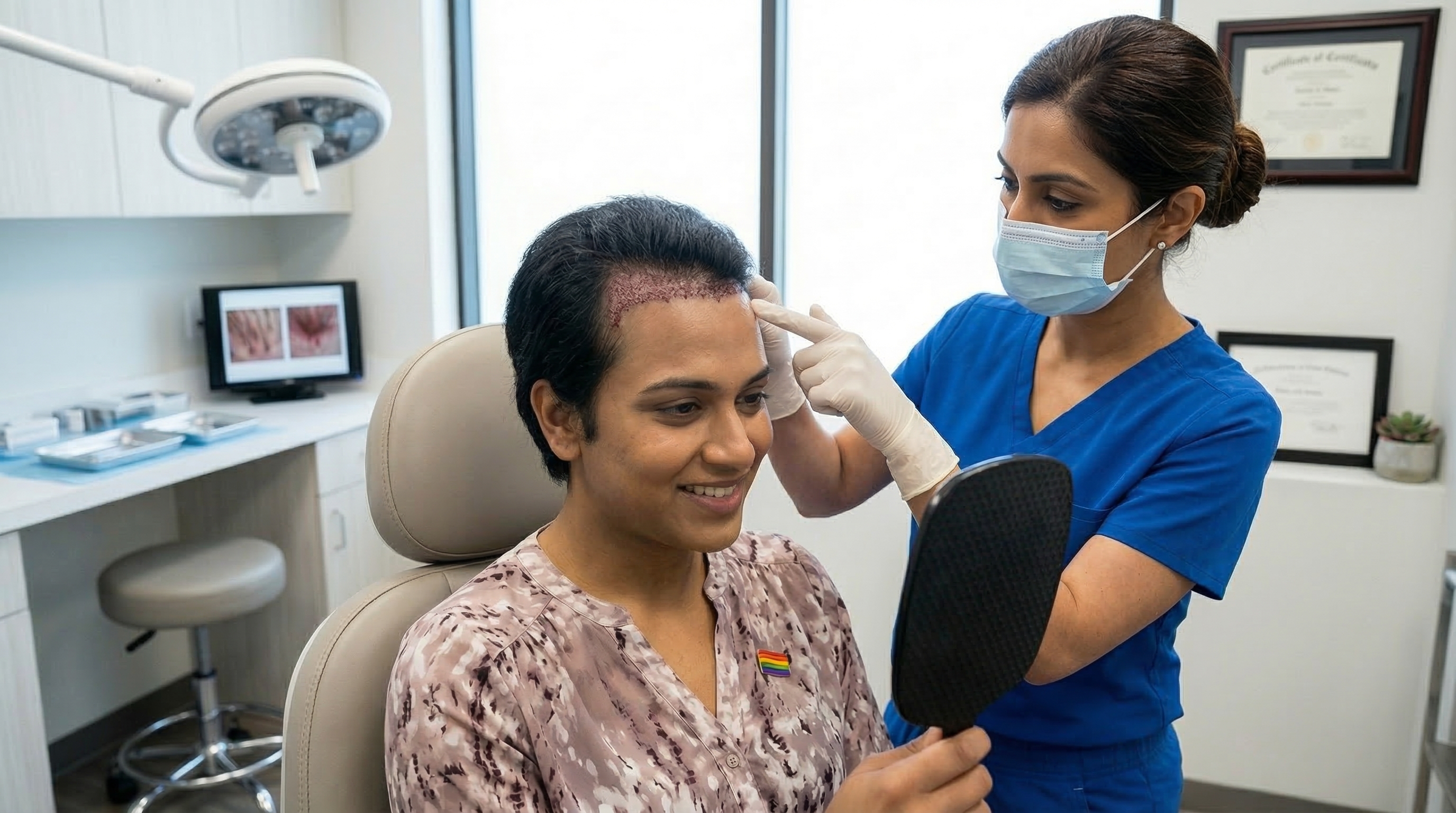 Transgender hair transplant for feminine hairline restoration at iGraft India