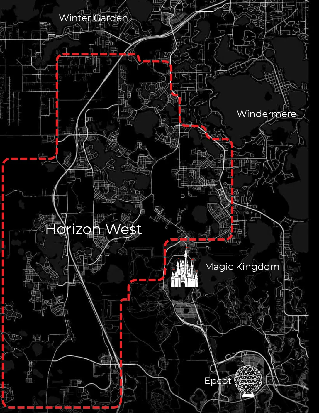 Horizon West Map