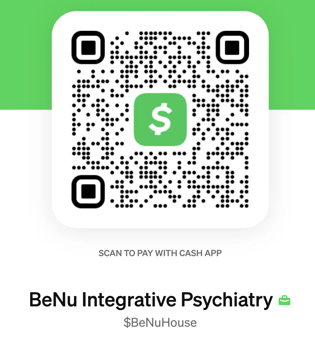 BeNu Integrative Psychiatry CashApp