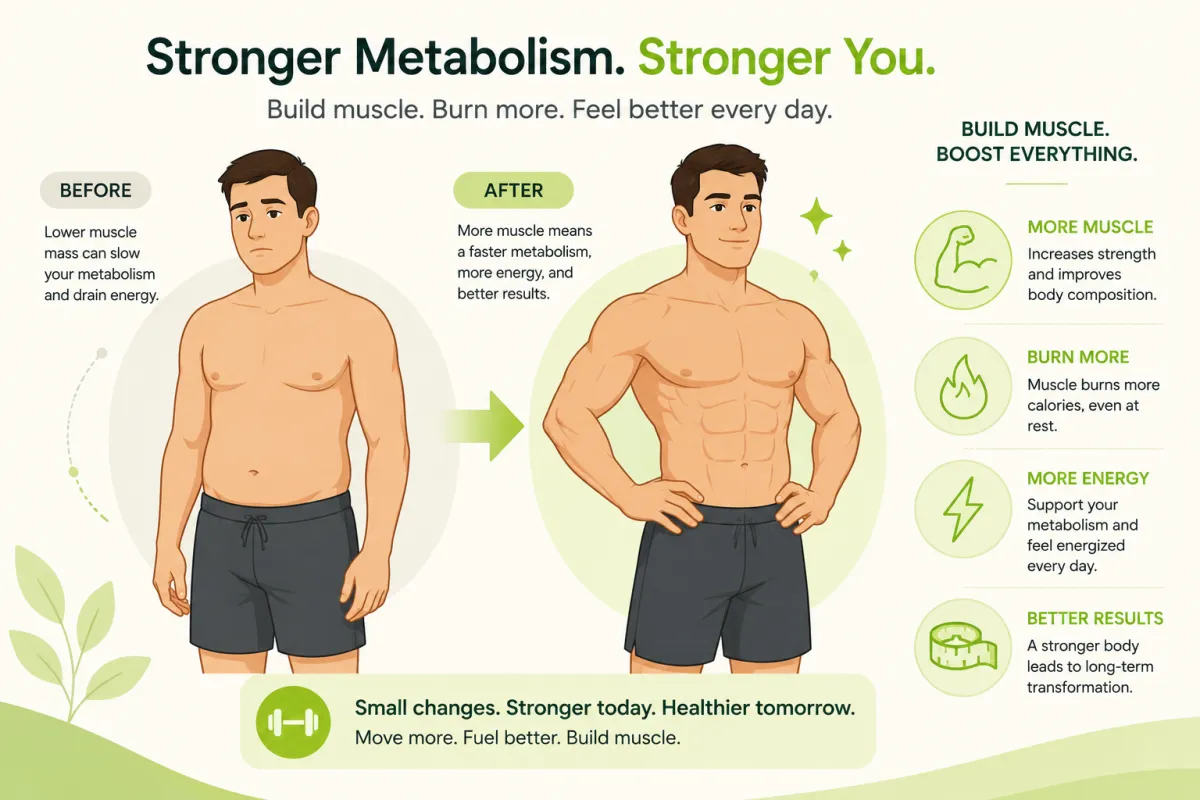 Illustration of a figure with a measuring tape, representing age-related muscle loss and ways to preserve strength.