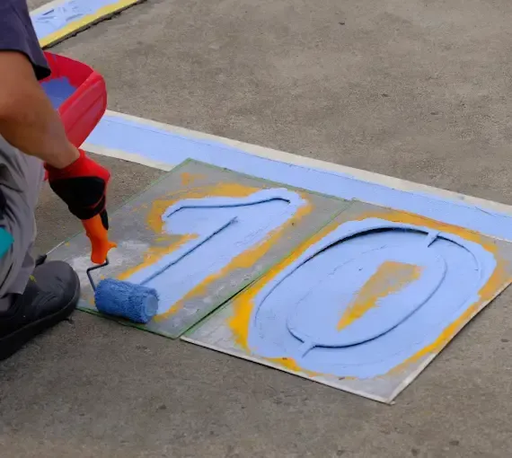 fire lane striping Indian Trail NC