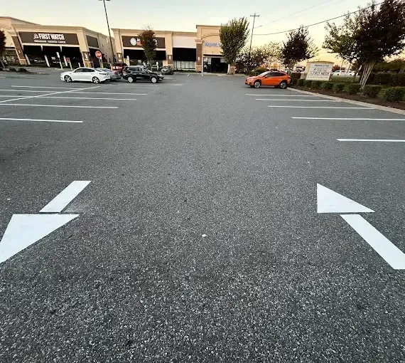 fire lane striping Davidson NC