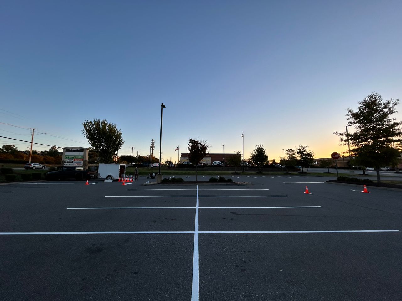 commercial parking lot striping in Charlotte NC