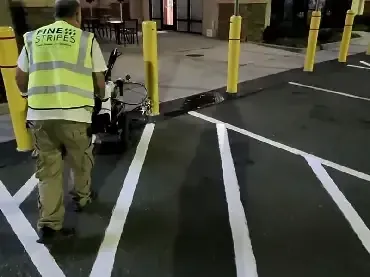 pedestrian walkway industrial striping