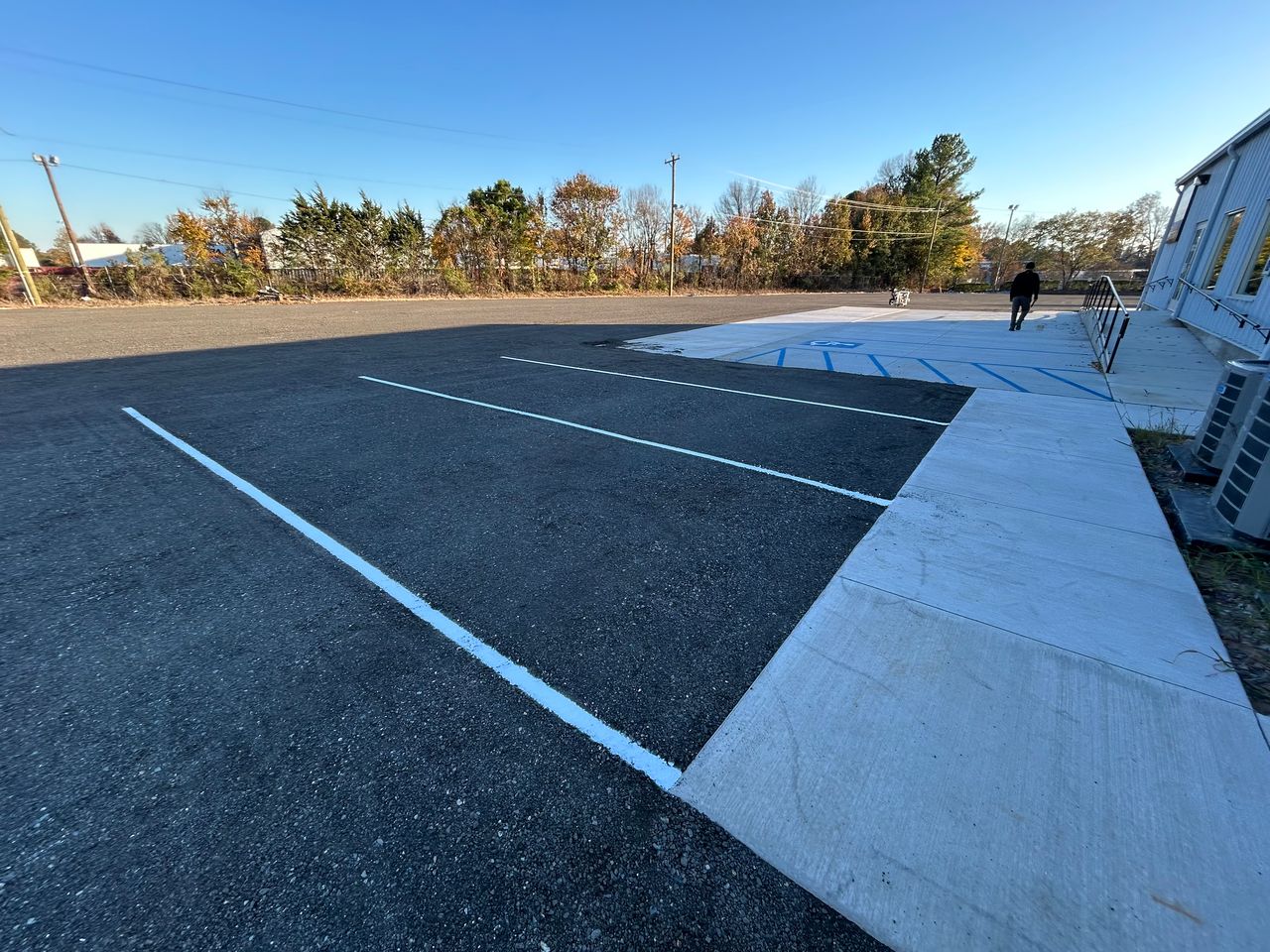 ADA parking lot striping