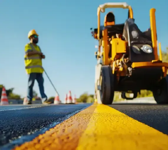 commercial parking lot striping Huntersville