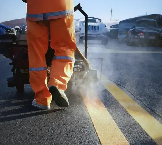 fresh parking lot line markings Mint Hill