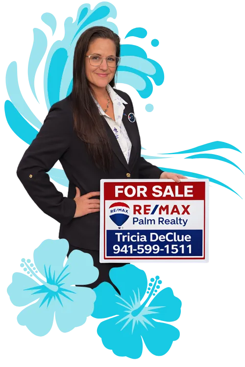 Picture of Tricia Declue holding a best of charlotte winner 2024 plaque.