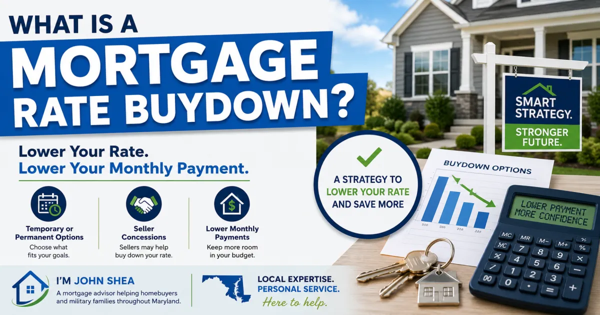 What Is a Mortgage Rate Buydown? A Guide for Maryland Homebuyers