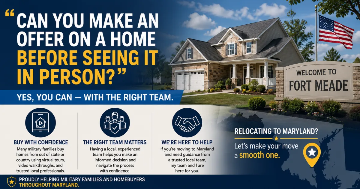 Can You Buy a Home Before Seeing It in Person? A Guide for Fort Meade PCS Buyers