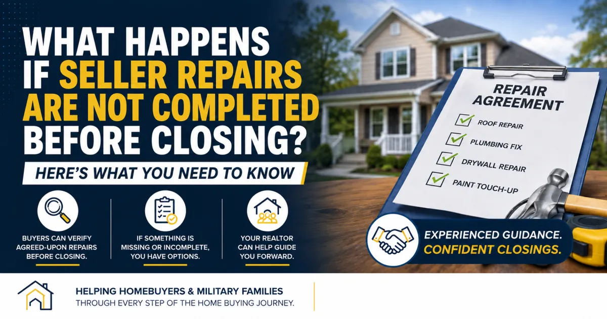 What Happens If Seller Repairs Are Not Completed Before Closing?