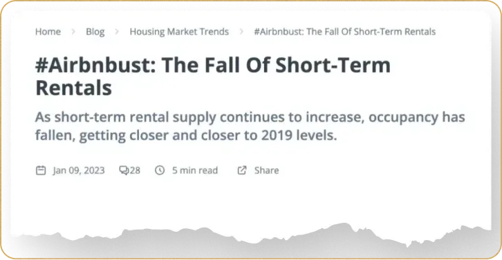 #Airbnbust: The Fall of Short-Term Rentals