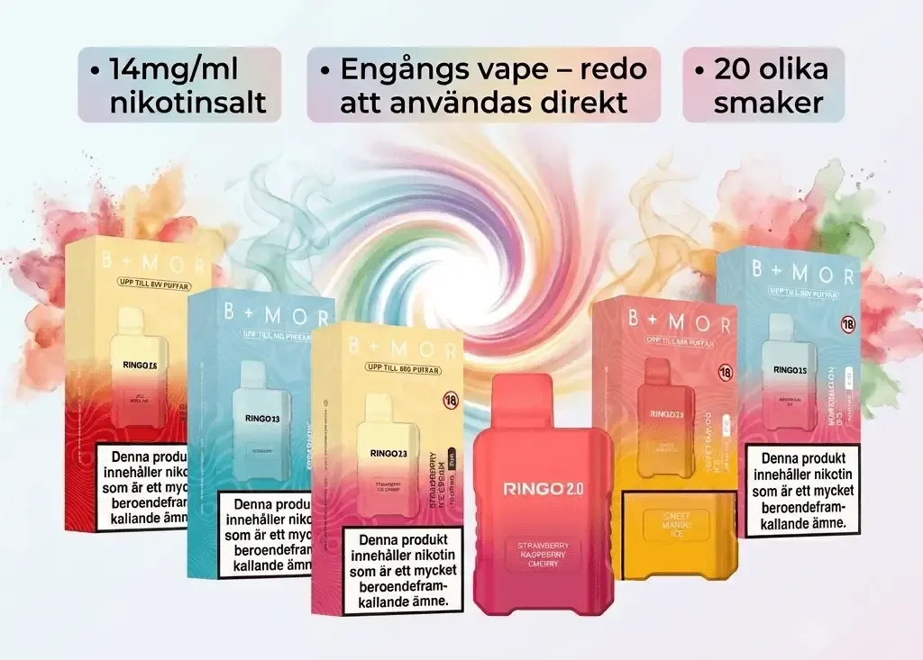 Bmor Ringo 2.0 | 14mg/ml | Engångs Vape