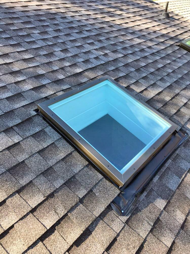 a skylight with aluminum frame