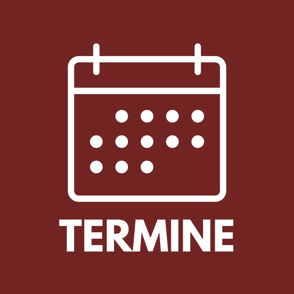 Kalendersymbol mit der Aufschrift „Termine“ als Titelbild zur Jahreshauptversammlung des Fördervereins St. Alexius braucht Zukunft e. V.