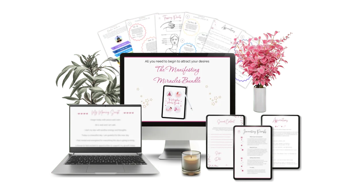 Caroline James. Spiritual Entrepreneur for Women. She Can Shine. Manifesting Miracles Bundle. 