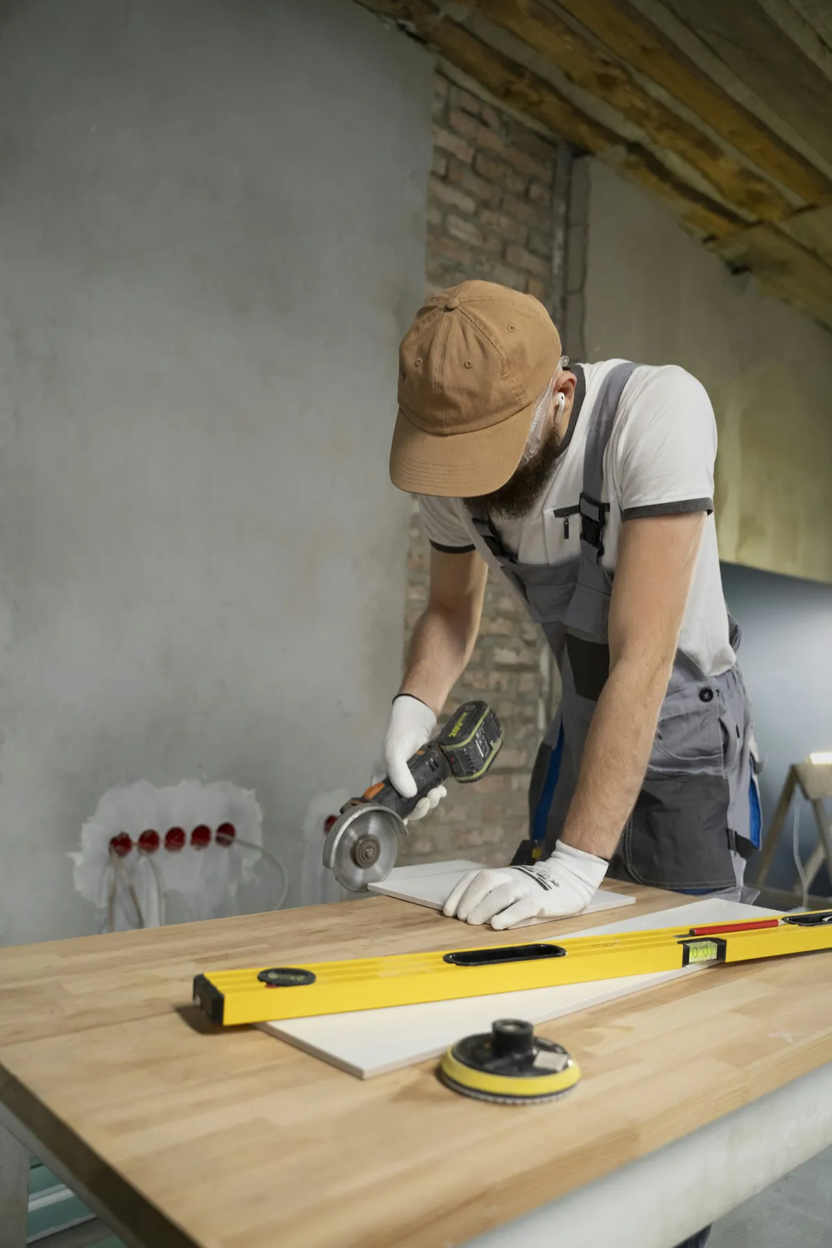 Contractor working on property maintenance