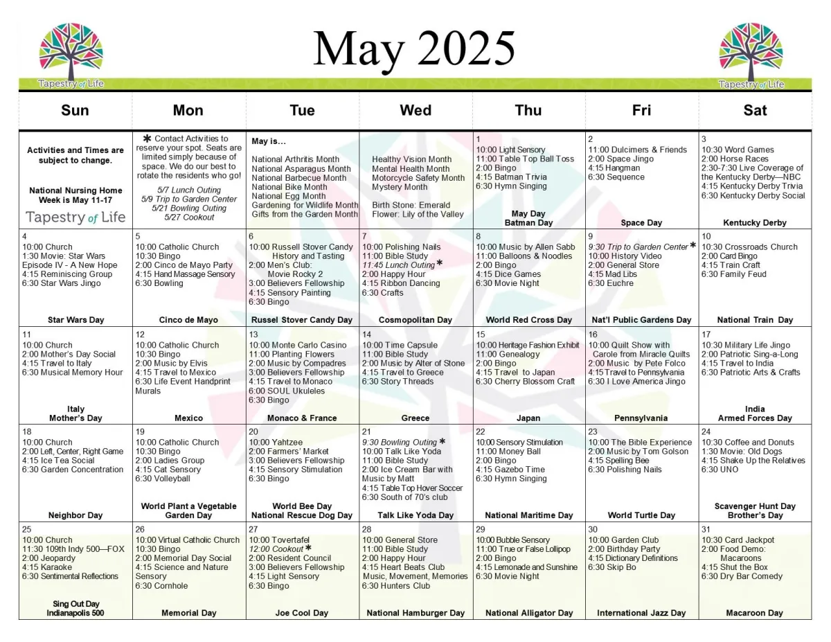 Current month calendar image