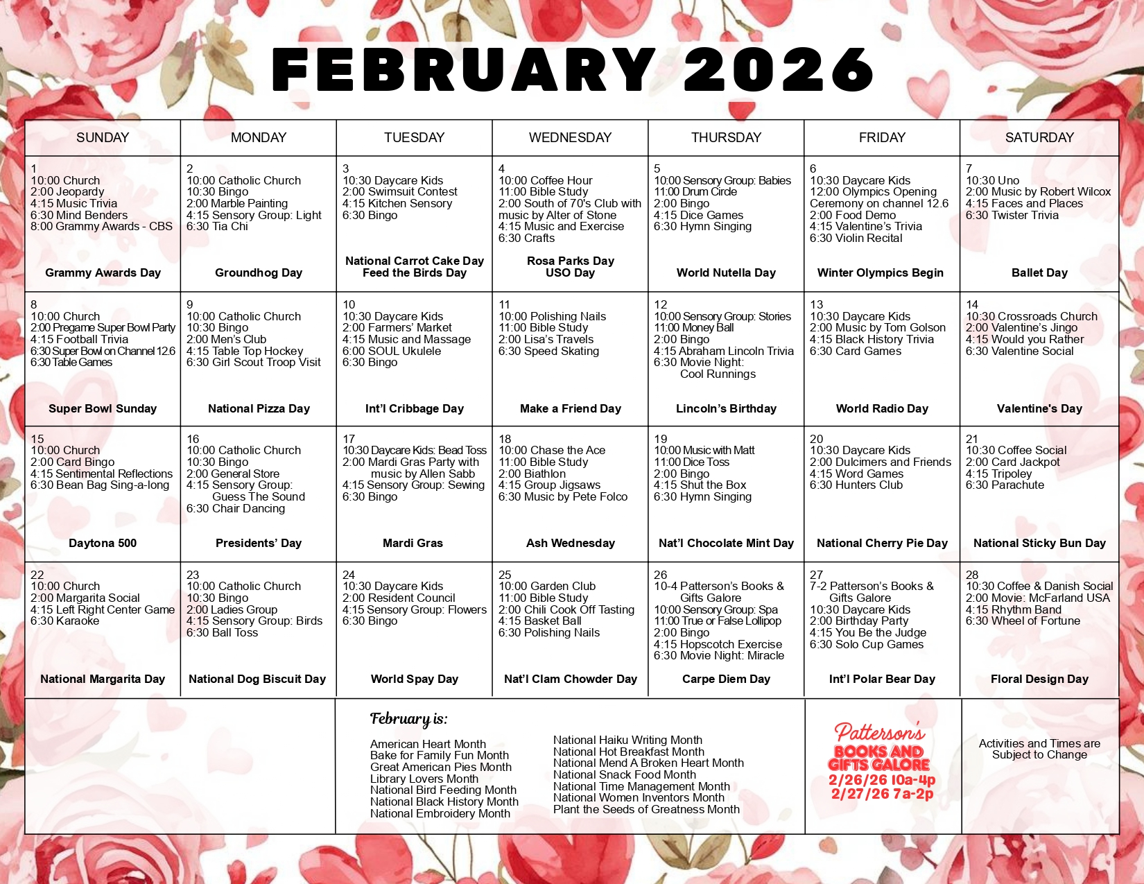 Current month calendar image