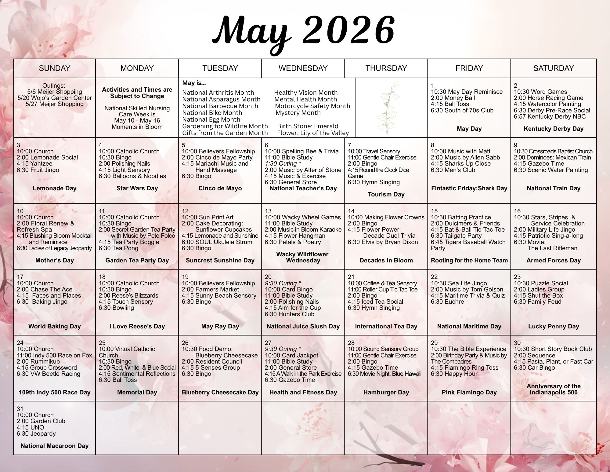 Current month calendar image