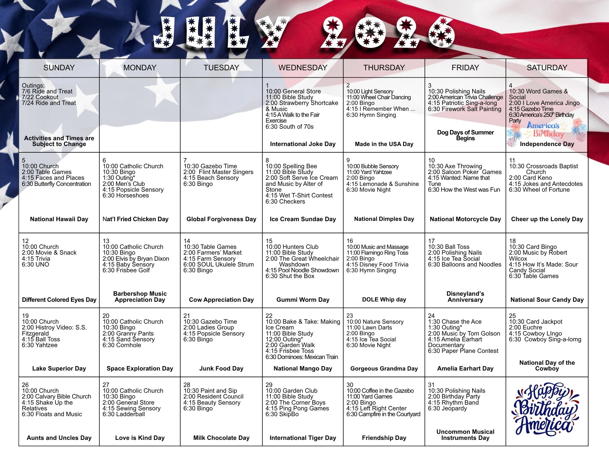 Current month calendar image