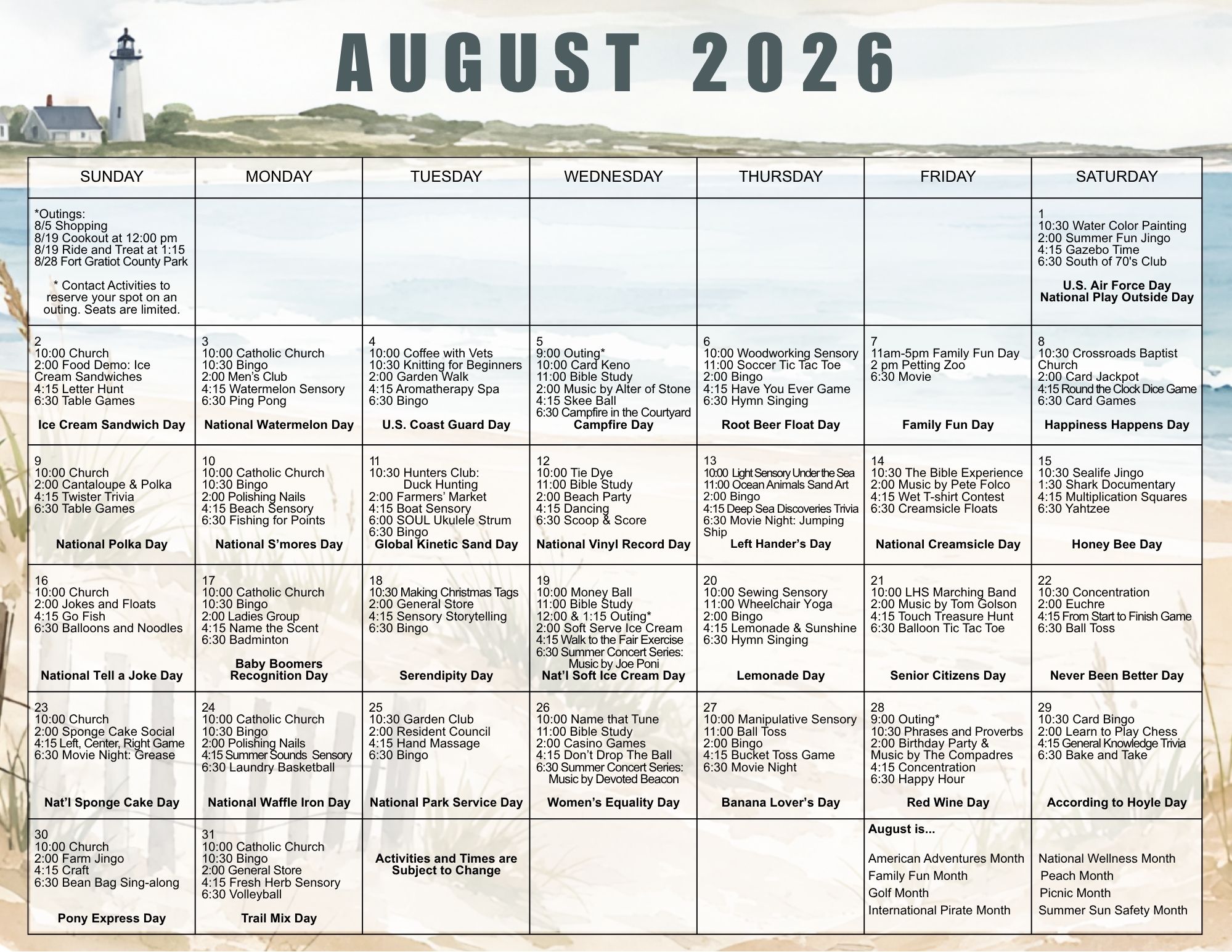 Current month calendar image
