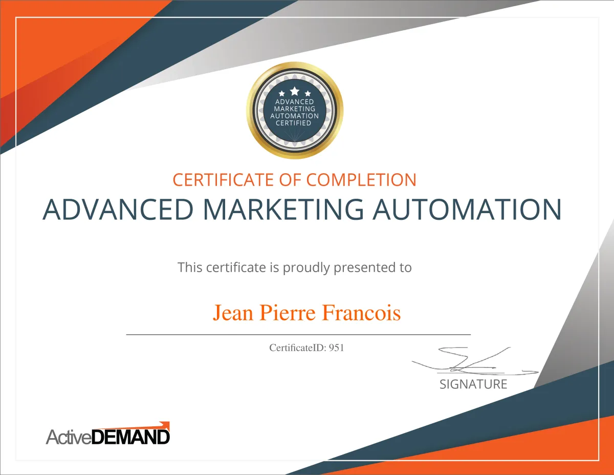 Active DEMAND - Marketing Automation - Advanced