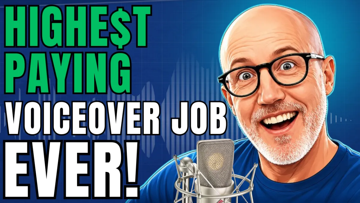 One Email...Biggest Voice Over Job Ever (True Story)