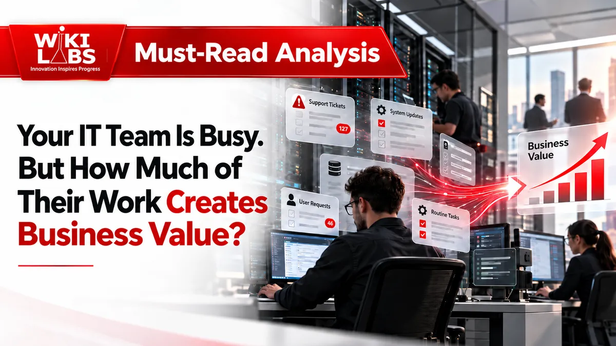 highlighting the challenges of repetitive IT tasks, manual processes, and operational inefficiencies, while emphasising the importance of IT automation in improving productivity, resource optimisation, and business value.