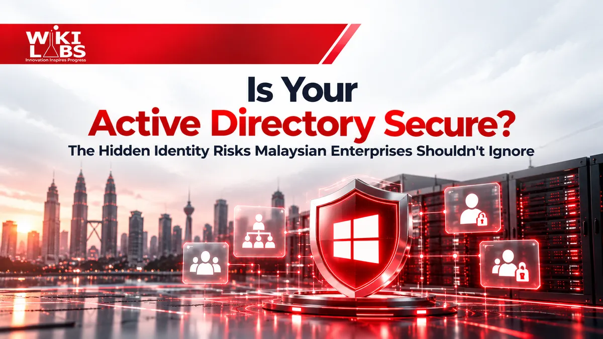 highlighting Active Directory security vulnerabilities, identity and access management risks, potential cyber threats, and the importance of strengthening authentication, access controls, and IT infrastructure security.
