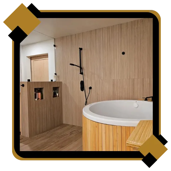 Licensed and insured bathroom remodel team planning a local project