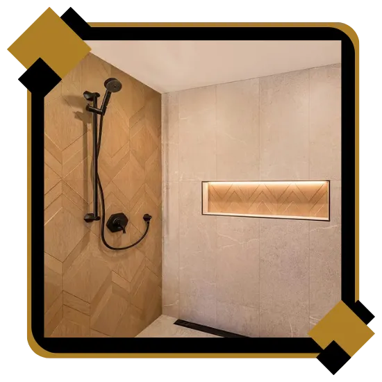 Bathroom remodeling in San Mateo CA with clean shower tile 