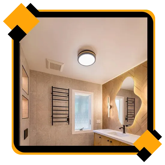 Bathroom renovation in San Mateo CA with updated vanity 