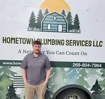 Nick Timmer, Licensed Journeyman Plumber at Hometown Plumbing Services serving Hastings and the surrounding area.