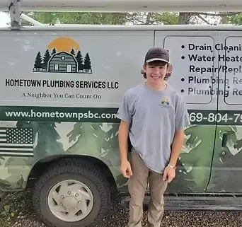 Douglas Meek, Technician Assistant at Hometown Plumbing Services, providing expert plumbing support in Hastings, MI.