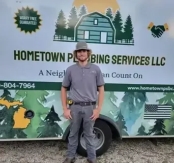 Hayden Long, Plumbing Service Technician at Hometown Plumbing Services, a local specialist serving Barry County.
