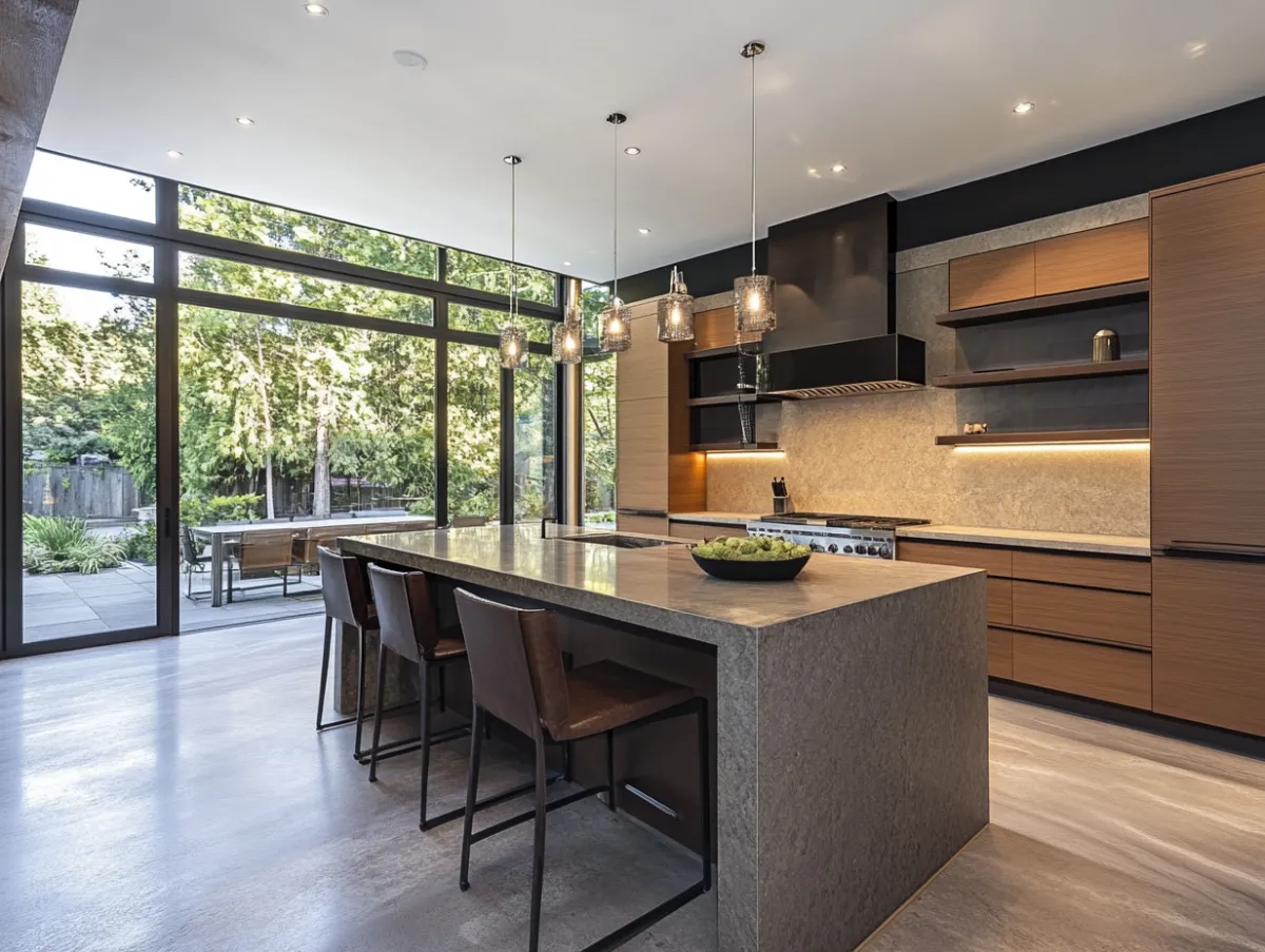 High-end home renovation in Raleigh NC with an open-concept kitchen, luxury finishes, and reimagined living space.