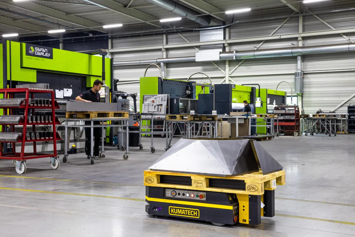 Een fabriekshal van MCM Marknesse