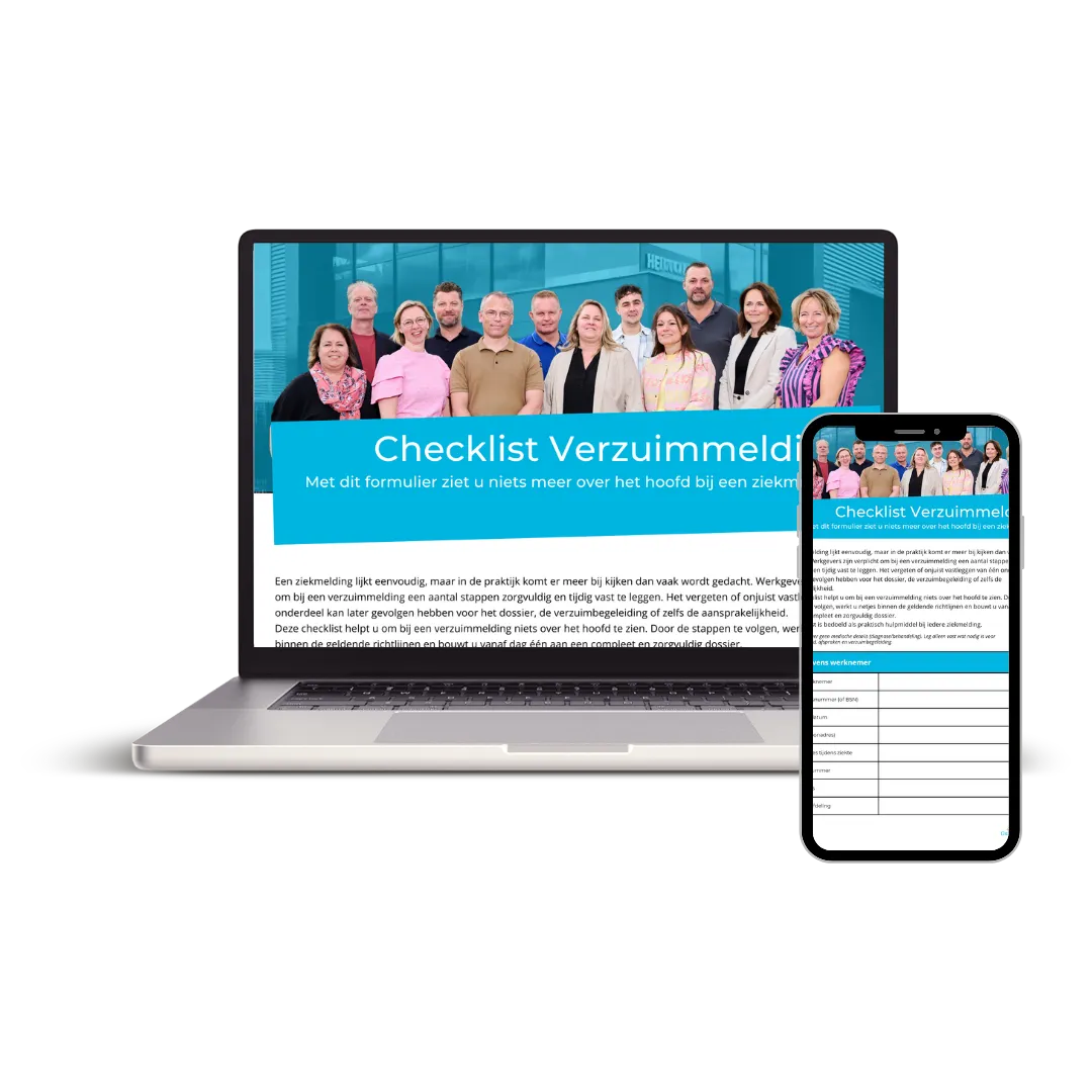 checklist verzuimmelding
