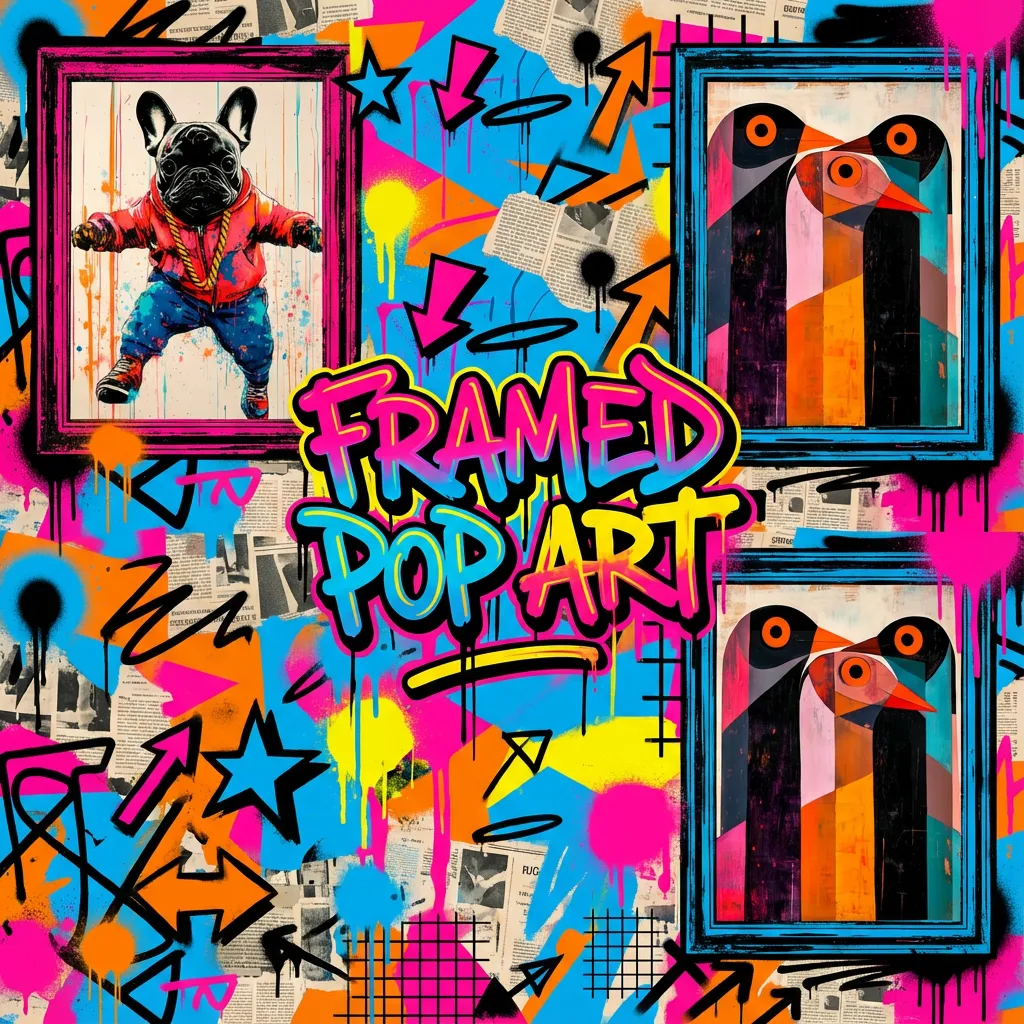 Framed Pop Art Logo