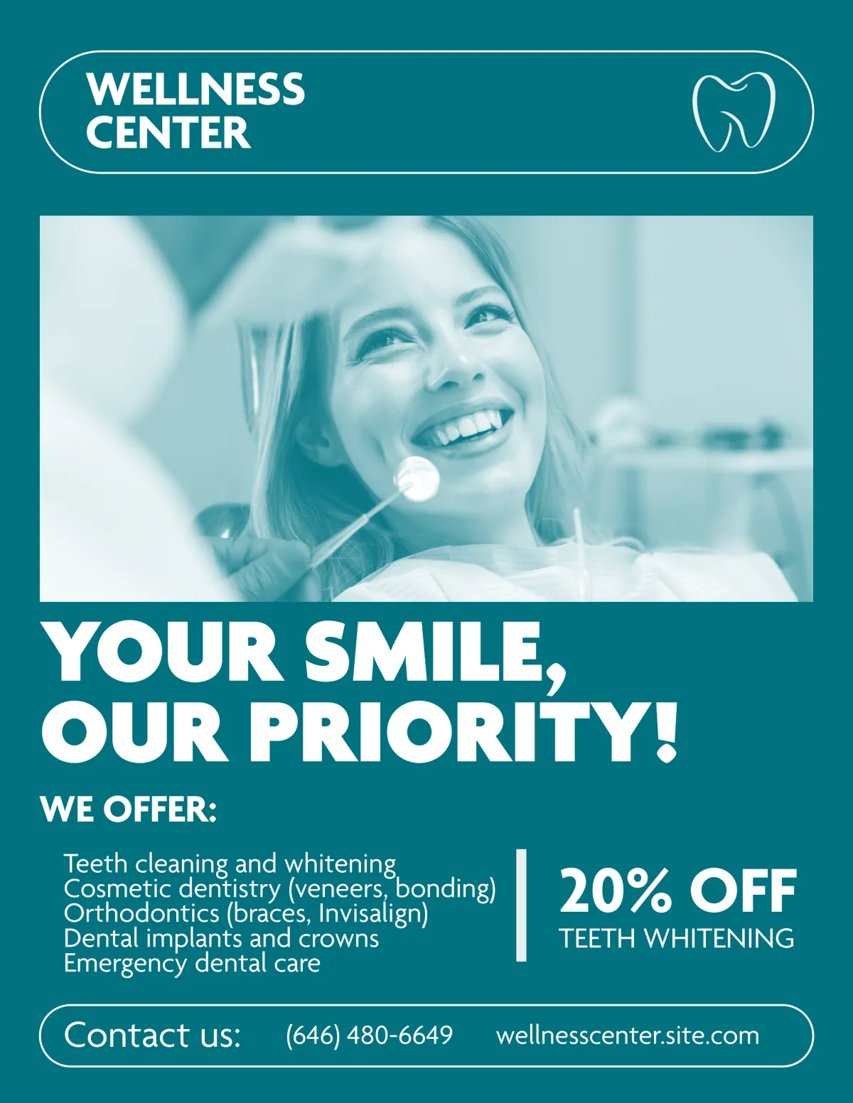 Sample social media post design for a plumber