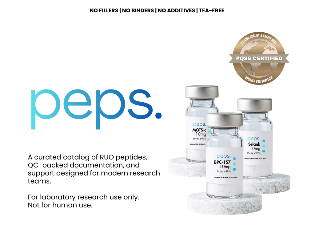 High-purity research peptides vials from Peps Research.