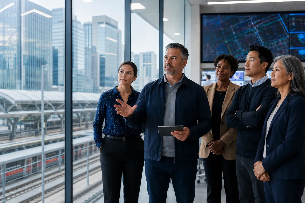 Multigenerational leadership team planning succession beyond the C-suite.
