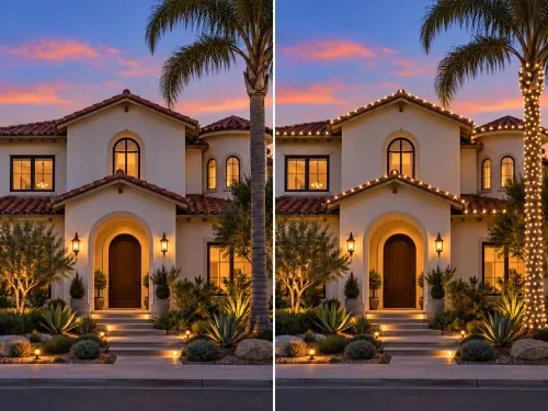 Christmas Light Installation in San Diego